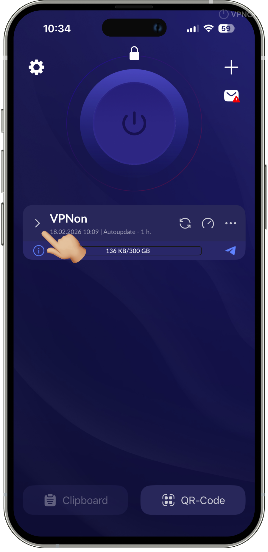 Connecting VPN in happ app on appletv