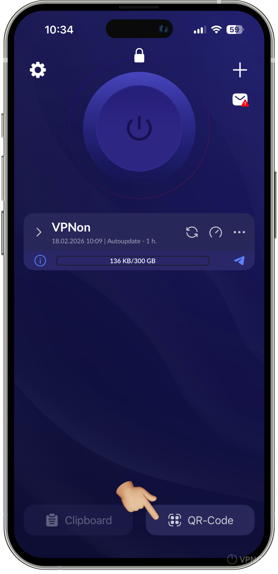 Connecting VPN in happ app on appletv