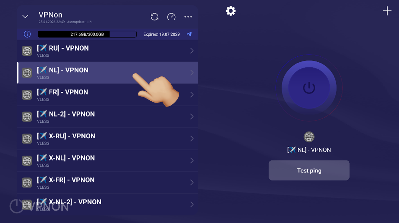 Connecting VPN in happ app on appletv