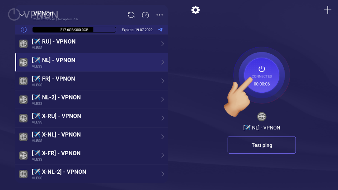 Connecting VPN in happ app on appletv