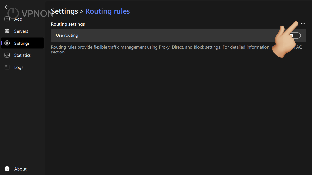 happ configuration for specific applications