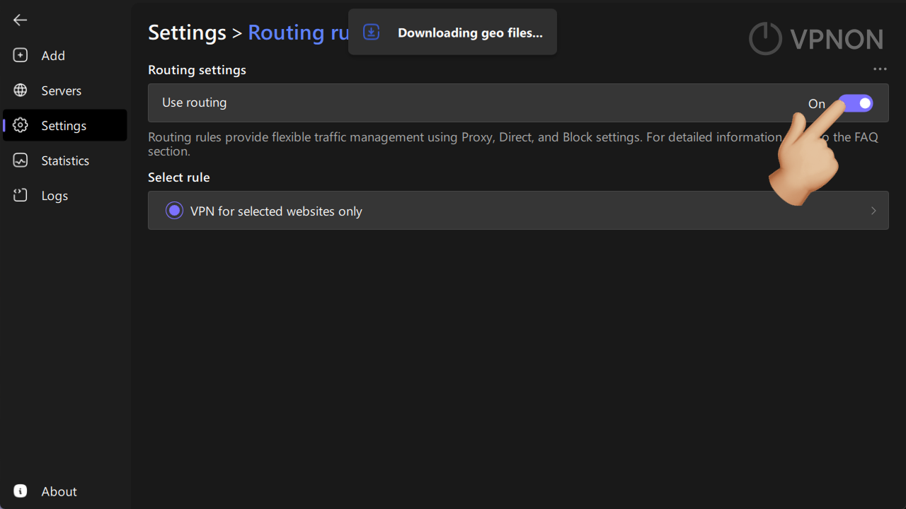 happ configuration for specific applications
